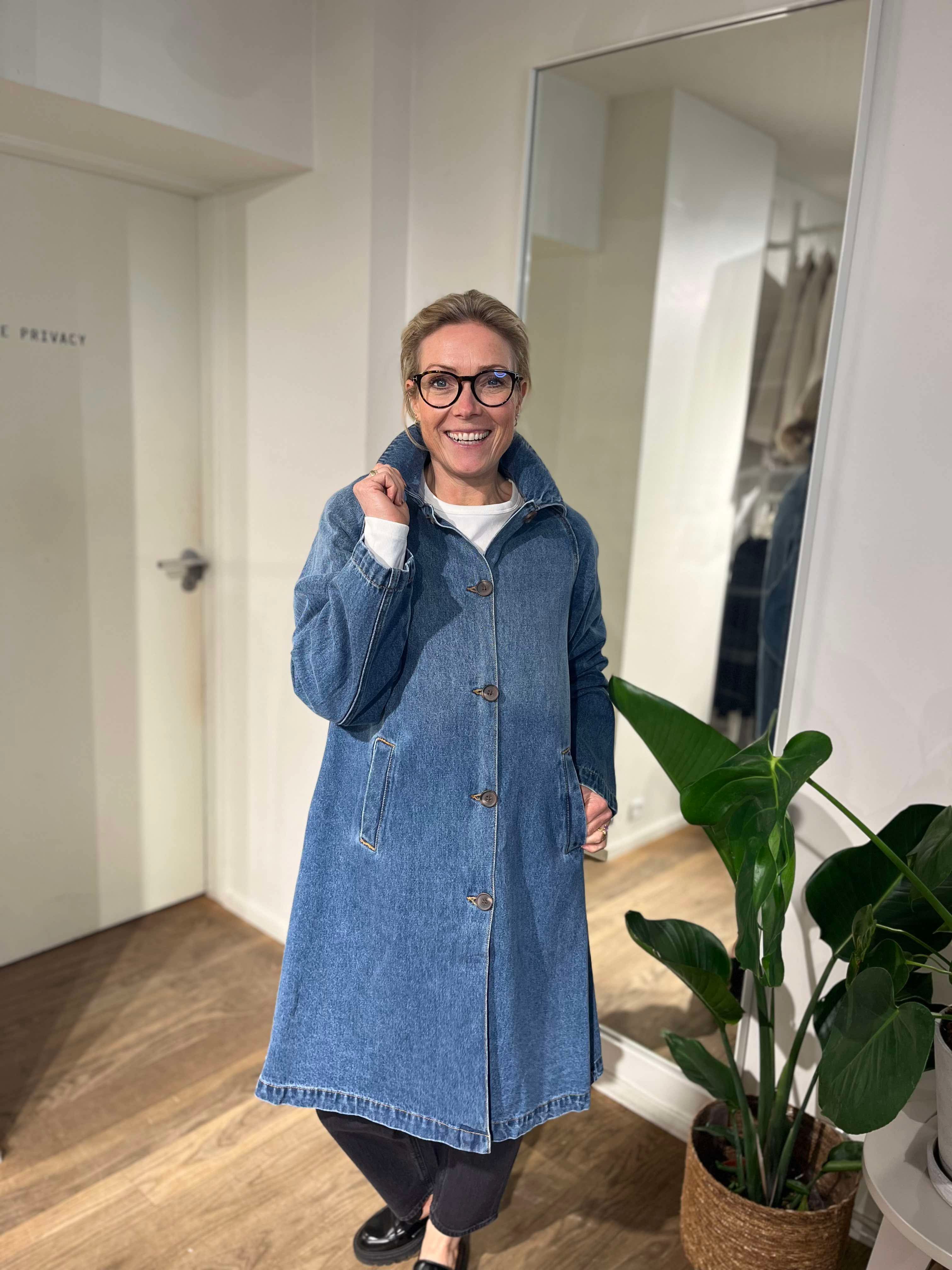 VMSOPHIE Coat - Medium Blue Denim